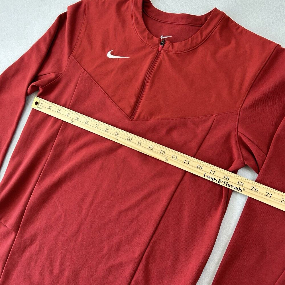 Nike 1/2 Zip Football Top Shirt Men's Small‎ Burgundy Red Dri Fit CW3509-613 - Picture 5 of 7
